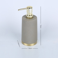 SHENGXIN hôtel porte-brosse à dents salle de bain produits brosse de toilette gris résine salle de bain accessoires ensemble avec Base en métal 4 pièces ensemble