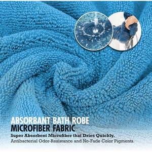 Qiqu Pet Supplies Custom New Designer <strong>Dog</strong> Fast Drying <strong>Dog</strong> Bath Robe 800 GSM Plush <strong>Dog</strong> Towel Bathrobe <strong>Dressing</strong> <strong>Gown</strong> Fast Drying - Product Image 5