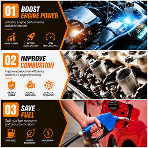 <span class=keywords><strong>Limpiador</strong></span> <span class=keywords><strong>de</strong></span> <span class=keywords><strong>Inyectores</strong></span> <span class=keywords><strong>de</strong></span> Alto Rendimiento OEM, Eliminador <span class=keywords><strong>de</strong></span> Depósitos <span class=keywords><strong>de</strong></span> Carbono, Potenciador <span class=keywords><strong>de</strong></span> Octanaje, Tratamiento para Motor, <span class=keywords><strong>Aditivo</strong></span> para Combustible <span class=keywords><strong>de</strong></span> Gasolina - Product Image 5