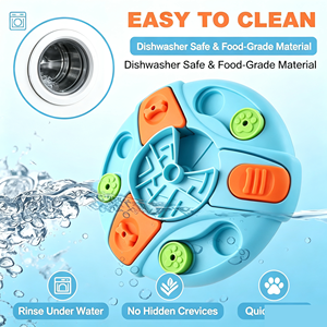 Jouet de puzzle moderne et durable pour chien, distributeur de friandises interactif en forme de labyrinthe, bol anti-étouffement pour une alimentation lente et anti-ennui - Product Image 6