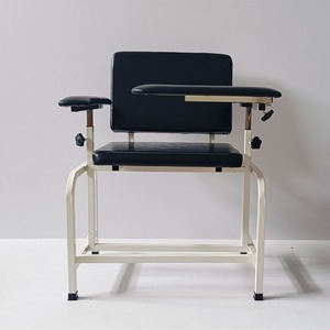Hospital Chair SC01 Black <b>Metal</b> Frame PU Leather Medical Chair For Blood Collection And Hemodialysis - Product Image 1