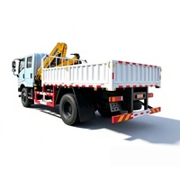 Grue à bras articulé pliable de 3 à 8 tonnes, grue hydraulique montée sur camion, grue à bras articulé pliable pour la construction, directement de l'usine