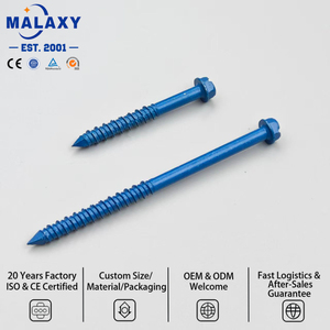 MALAXY 3/16" X 1-1/4", 1/4" X 3-1/4" Vis d'ancrage robuste pour béton, <span class=keywords><strong>ciment</strong></span> et briques - Product Image 1