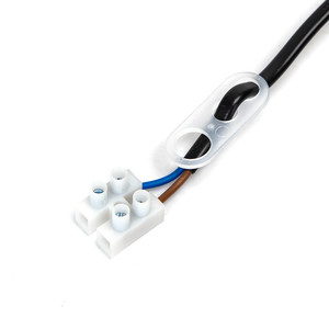 Portalampada E27 in plastica nera con morsettiera, set da 3, ideale per installazioni elettriche e progetti - Product Image 2