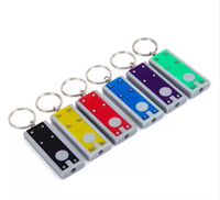 Mini lampe torche porte-clés rechargeable par USB, lampe de camping d'urgence, matériau ABS durable, accessoires portables