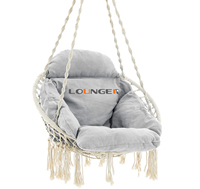 Chaise longue suspendue en métal, design moderne, mobilier d'extérieur, piscine, jardin, patio, chambre, salon, hôtel, école, super taille 300LBS