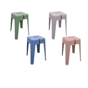 Hengfeng <b>Plastic</b> <b>Stool</b> 290x290x470mm Durable Restaurant Chair Modern Minimalist Design - Product Image 5
