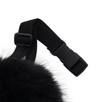 Queue de lapin en fausse fourrure, accessoire de costume de cosplay, queue d'animal en peluche moelleuse détachable pour fête d'Halloween, spectacle d'anime