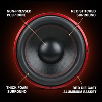Subwoofer de voiture SDV15 15 pouces 6000W, triple aimant 3*150oz, bobine vocale 4 pouces, double 2/4 ohms, compétition SPL, basses monstrueuses 12 15 18