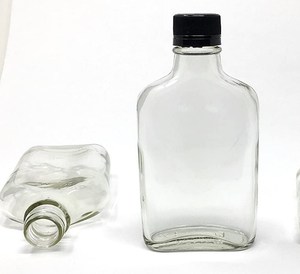 Bình Thủy Tinh <span class=keywords><strong>100Ml</strong></span> 200Ml 375Ml Chai Rượu Có Nắp Màu Đen Cho Nước Ép Rượu - Product Image 3