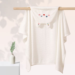 Serviette de bain en peluche à capuche super douce et absorbante à séchage rapide pour bébé <span class=keywords><strong>cape</strong></span> serviette de bain pour bébé peignoir pour enfants - Product Image 4
