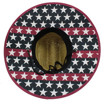 Logo personnalisé en gros extérieur chapeau de paille naturelle pour hommes femmes pêche surf chapeau de soleil large bord été sauveteur paille chapeau de plage