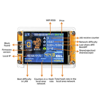 Carte de développement ESP32 avec écran tactile de 2,8 pouces, ESP32-2432S028, WiFi BLE, Type-C, avec boîtier en acrylique, port d'antenne externe