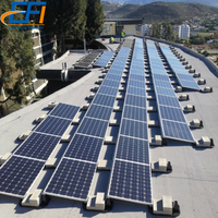 Kit de montage de panneaux solaires pour toit plat avec ballast, fixation de panneaux solaires pour toit en tuiles trapézoïdales, montage photovoltaïque sur toiture.