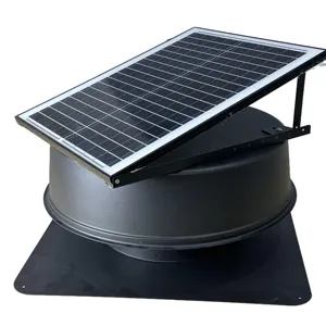 Ventilateur solaire de Ventilation de toit de tente de dôme 12.5 ''climatiseur d'échappement de chaleur de couleur blanche