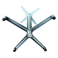Pied de table pliable en aluminium moulé avec 4 pieds étoilés pour cadre de table de bistrot, café, restaurant