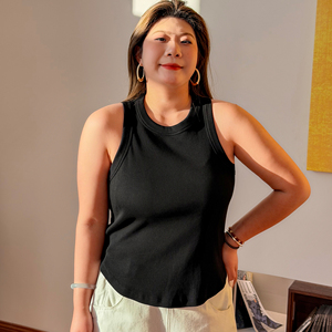 Débardeur grande taille pour <span class=keywords><strong>femme</strong></span>, sous-vêtement d'été sans manches, couleur unie, haut pour <span class=keywords><strong>femme</strong></span> - Product Image 1