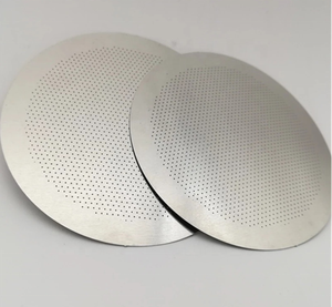 Lỗ Tùy Chỉnh Ảnh Khắc Lọc Cà Phê Đĩa 304 Thực Phẩm Lớp Kim Loại Thép Không Gỉ Khắc - Product Image 2