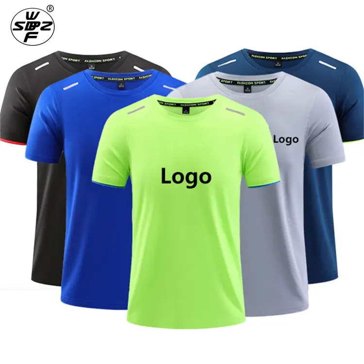 Individuelle günstige schnell trocknende Übergrößenkleidung 100% Polyester Herren Sport-T-Shirt schnell trocknendes Ment-Lauf-T-Shirt