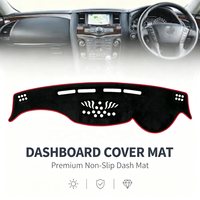 Pour Nissan Patrol Y62 2012-2024, couvre-tableau de bord de voiture, accessoires automobiles, couvre-tableau de bord de voiture avec fonction antidérapante