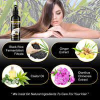 Sérum en Spray para el Crecimiento del Cabello con Biotina y Agua de Arroz Negro, Tratamiento de Crecimiento Rápido para la Caída del Cabello para Hombres y Mujeres, 100 ml