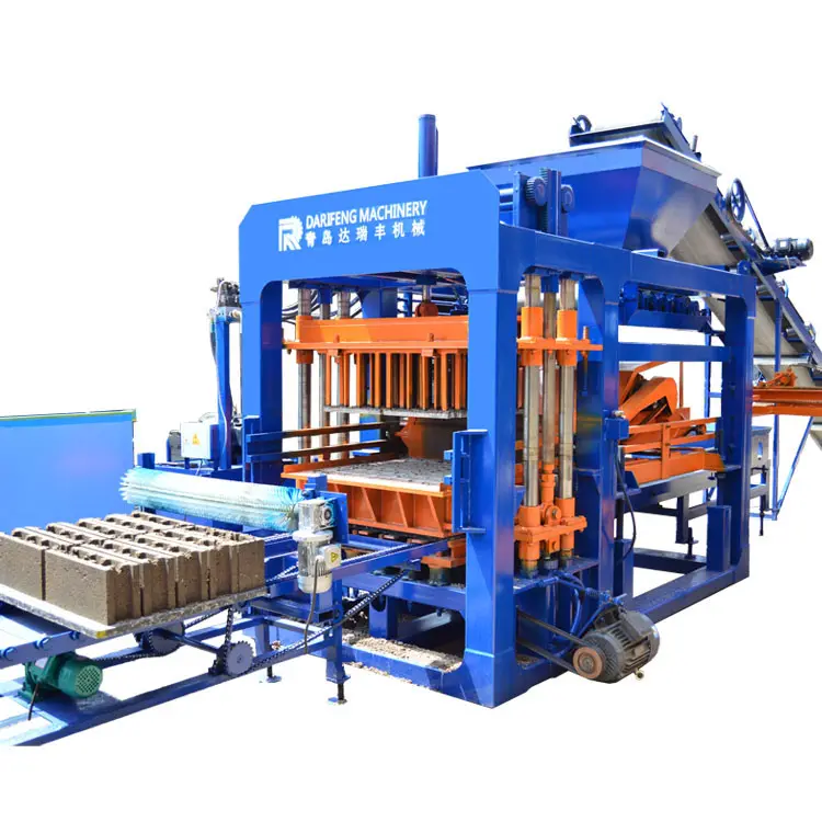 QT6-15 Fully Automatic Cement concrete block machine manufacturer Paving Stone fully automatic concrete block making machine