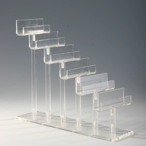 Expositor de Pulseras y Brazaletes de Acrílico de Tres Niveles, Organizador de Joyería, Soporte de Exhibición de Pulseras y Brazaletes de Acrílico, Más Vendido - Product Image 1