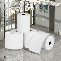 Rollos de Papel Térmico de 57x38mm sin Núcleo para Impresión de Recibos en Cajas Registradoras, para Impresora POS Móvil de 57mm