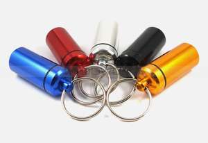 Estuche para Pastillas Geocache, Caja para Medicamentos, Frascos de Aluminio con Llavero - Product Image 2