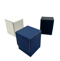 Boîte de rangement pour cartes de visite et cartes à collectionner en cuir PU de haute qualité, vente chaude, boîtes de jeu cousues à la main pour cartes TCG/CCG/LCG