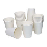 Gobelets kraft jetables recyclables avec logo personnalisé 4 oz 8oz 10oz 12oz 16oz Gobelet en papier à paroi unique pour café chaud avec couvercle