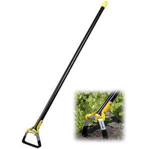 Outil de jardinage robuste à manche long noir réglable de 30 à 61 pouces pour le désherbage du jardinage - Product Image 1