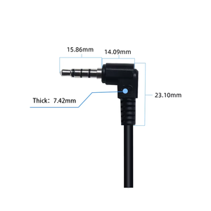 Mono TRS TRRS Stereo cắm AUX cáp góc <span class=keywords><strong>3</strong></span>.<span class=keywords><strong>5mm</strong></span> 4 cực đến <span class=keywords><strong>3</strong></span>.<span class=keywords><strong>5mm</strong></span> 4 cực Tai nghe âm thanh Stereo AUX Extender Stereo <span class=keywords><strong>Jack</strong></span> Cáp - Product Image 5