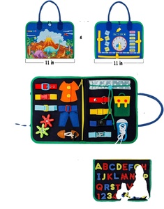 Toddler Busy <span class=keywords><strong>Board</strong></span>, giocattoli Montessori per ragazzi e ragazze di 1 2 3 4 anni, giocattoli sensoriali con cerniera Artboard rimovibile - Product Image 1