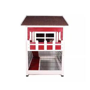 Techo impermeable al aire libre para jaula <span class=keywords><strong>de</strong></span> <span class=keywords><strong>conejos</strong></span> <span class=keywords><strong>de</strong></span> madera con material ambiental con maceta <span class=keywords><strong>de</strong></span> flores para la venta - Product Image 2