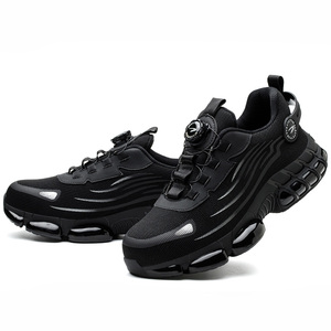 Safety <strong>Shoes</strong> Anti-Smashing Anti-Piercing Steel Toe Lightweight Comfortable Cross-Border Button Design Construction Use <strong>Shoes</strong> - Product Image 1