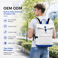 Sac à dos d'affaires personnalisé avec logo, sac de camping extérieur, sac à dos promotionnel de voyage à enroulement pour ordinateur portable