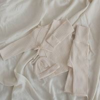 Nouvel ensemble décontracté 3 pièces pour bébé garçon et fille, pyjama à manches longues avec bonnet, collection automne-printemps