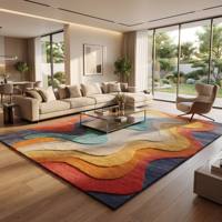 Tapis en laine pure de Nouvelle-Zélande de luxe, fait main, tufté à la main, taille et motif personnalisés, tapis en laine fait main pour salon, villa, hôtel, intérieur