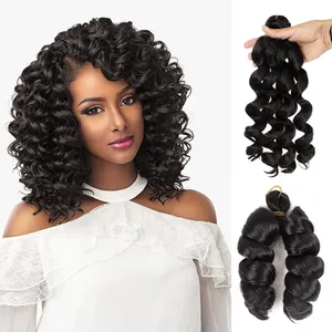 New Arrival Hot Selling 12 Inch Spiral Curl French Loose Curly Short Crochet Braid Hair Wand Curl Braiding Hair For Black Women