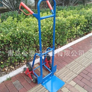 Stair Climbing Cargo <b>Trolley</b> Four Wheel 150kg Load Industrial Use Tool Cart Single Layer <b>Foldable</b> Telescopic - Product Image 3