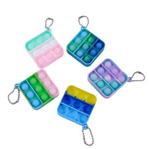 Custom Silicone Keychain Hanging Accessories, Long-Strip Vertical <b>Keychains</b>, Finger Bubble-Popping Stress-Relief Toys - Product Image 4
