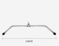 Barre LAT de fixation de machine à câbles, barre de courbure triceps pour la construction musculaire du bras arrière