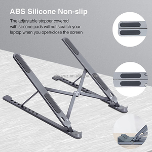 <span class=keywords><strong>Support</strong></span> <span class=keywords><strong>portable</strong></span> réglable en aluminium pour ordinateur <span class=keywords><strong>portable</strong></span> avec <span class=keywords><strong>support</strong></span> de refroidissement <span class=keywords><strong>ventilé</strong></span> flexible pour utilisation sur bureau - Product Image 3