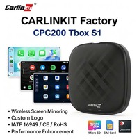 Boîtier AI sans fil CarlinKit 8G 128Go Android 14 6-en-1 Adaptateur CarPlay Android Auto TV Vidéo HD Mirrorlink