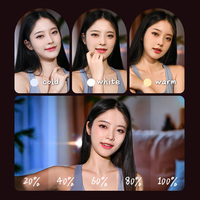 BEIYANG M27 Lampe Selfie Magnétique Portable pour Téléphone, Lumière d'Appoint LED de Poche, Éclairage de Studio Photo et Maquillage en Extérieur, en Plastique de Haute Qualité