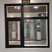 Persiana de ventana abatible de aleación de aluminio insonorizada de doble capa personalizada Kimberley para sellado de balcón Villas casas autoconstruidas