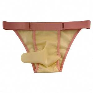 กางเกงในแบบชิ้นเดียวสำหรับผู้ชายกางเกงในทรงรูปตัวทีทำจากยางแบบเว้านูน - Product Image 5