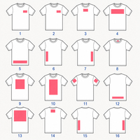 T-shirt vierge personnalisable en coton épais 260 g/m² avec plus de 20 couleurs – Tee-shirt uni de haute qualité pour événements promotionnels