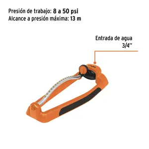 Truper 360 Gear Drive Arroseur oscillant en métal-plastique Arroseur à impact Popup réglable pour l'arrosage des fermes et des terres agricoles - Product Image 3